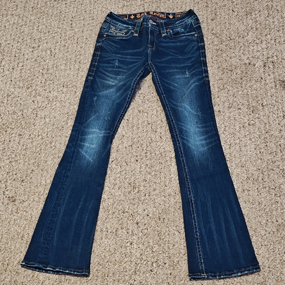 Rock Revival Dark Blue Boot Cut Jeans